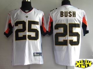 new orleans saints 25 reggie bush white golden