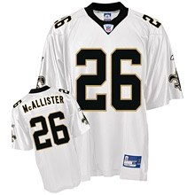 new orleans saints 26 deuce mcallister white