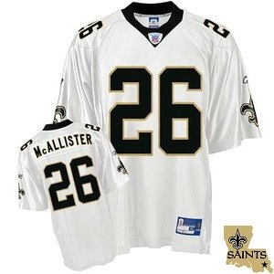 new orleans saints 26 mcallister replica white team patchs new orleans saints 26 mcallister replica white team patchs