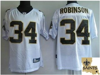 new orleans saints 34# robinson white team patch new orleans saints 34# robinson white team patch