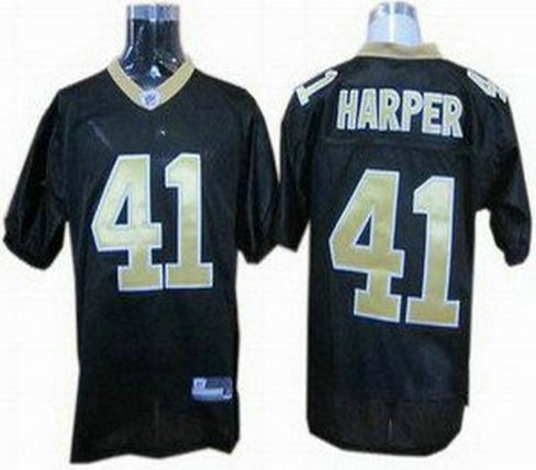 new orleans saints 41 roman harper jersey black
