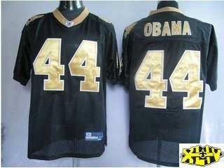 new orleans saints 44# obama black jerseys