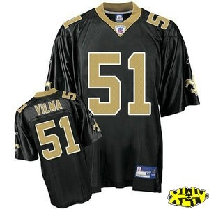 new orleans saints 51# vilma black golden 2010 new orleans saints 51# vilma black golden 2010