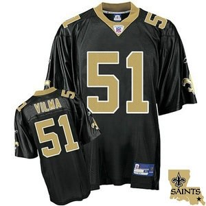 new orleans saints 51# vilma black team patch
