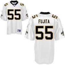 new orleans saints 55# scott fujita white