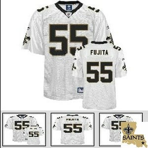 new orleans saints 55 scott fujita white team patch new orleans saints 55 scott fujita white team patch