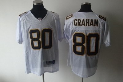 new orleans saints 80 graham white jerseys