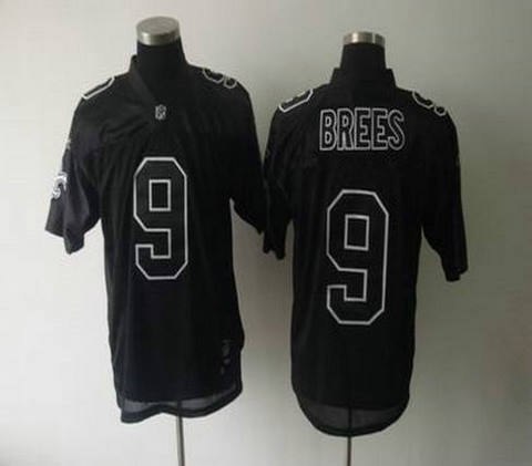 new orleans saints 9 drew brees full black jerseys