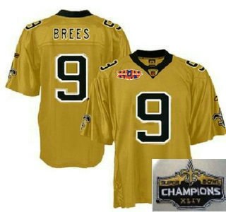 new orleans saints 9 drew brees gold c patch championship jerseys