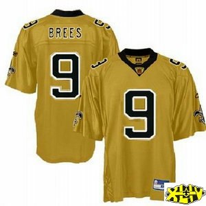 new orleans saints 9 drew brees gold golden 2010 superbowl patc