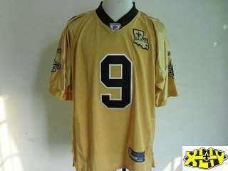 new orleans saints 9 drew brees gold team