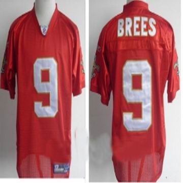 new orleans saints 9 drew brees red qb practice jersey