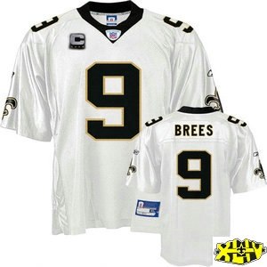 new orleans saints 9 drew brees white c patch