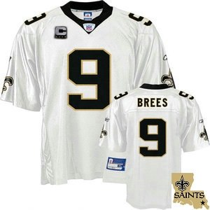 new orleans saints 9 drew brees white c patch team patch