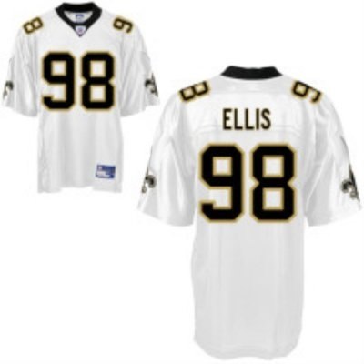 new orleans saints 98# sedrick ellis white