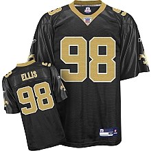 new orleans saints 98 sedrick ellis black