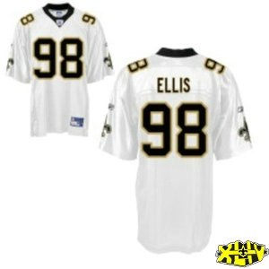 new orleans saints 98 sedrick ellis white golden new orleans saints 98 sedrick ellis white golden
