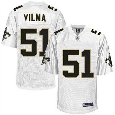 new orleans saints jersey #51 jonathan vilma white color jersey new orleans saints jersey #51 jonathan vilma white color jersey
