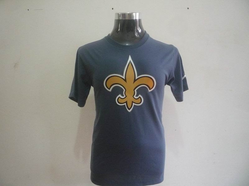 new orleans saints sideline legend authentic logo t-shirt grey