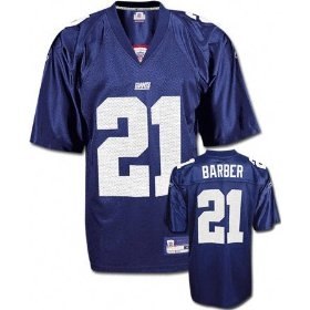 new york giants #21 tiki barber blue jersey