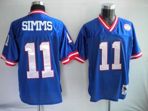 new york giants 11 phil simms blue throwback jerse new york giants 11 phil simms blue throwback jerse