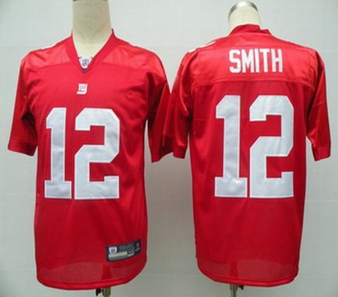 new york giants 12 steve smith red jerseys