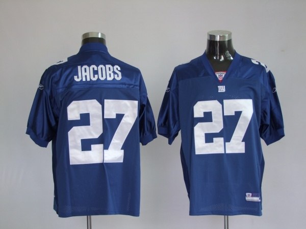 new york giants 27 bradon jacobs blue new york giants 27 bradon jacobs blue