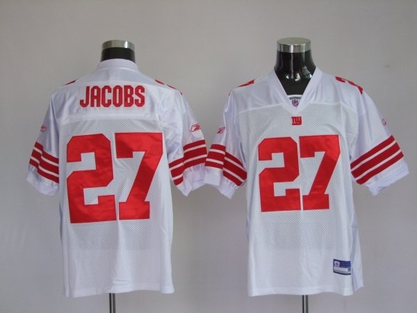 new york giants 27 bradon jacobs white new york giants 27 bradon jacobs white