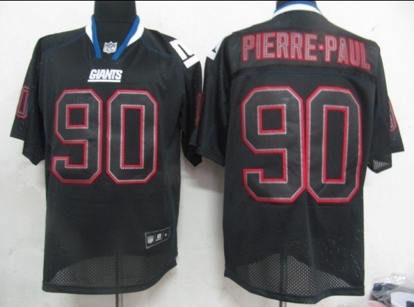 new york giants 90 pierre-paul lights out black jersey new york giants 90 pierre-paul lights out black jersey