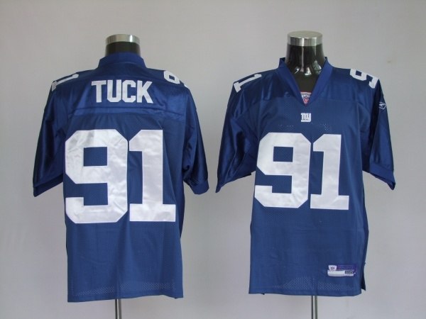 new york giants 91 justin tuck blue new york giants 91 justin tuck blue