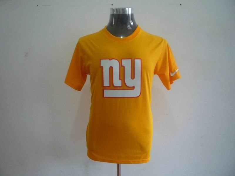 new york giants sideline legend authentic logo t-shirt yellow