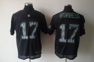 new york jets #17 burress black[2011 sideline united]
