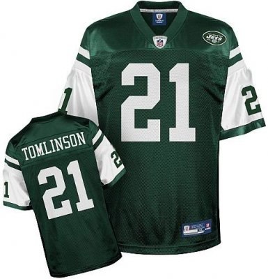 new york jets jerseys ladainian tomlinson jersey #21 team color green