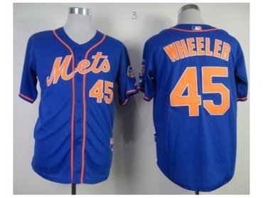 new york mets #45 Wheeler blue(number orange)(all star patch)(Wheeler)