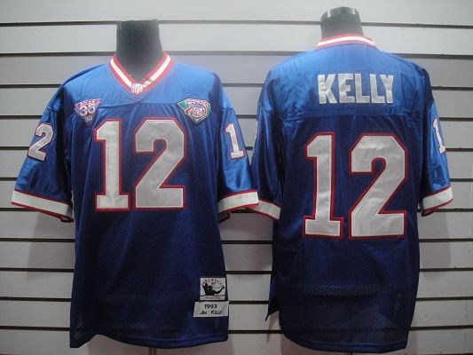 nfl buffalo bills 12 jim kelly throwback blue