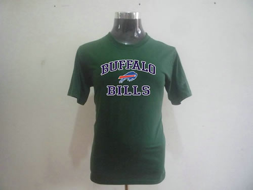 nfl buffalo bills big & tall heart & soul t-shirt dark green