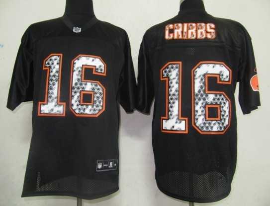 nfl cleveland browns 16 cribbs black united sideline jerseys