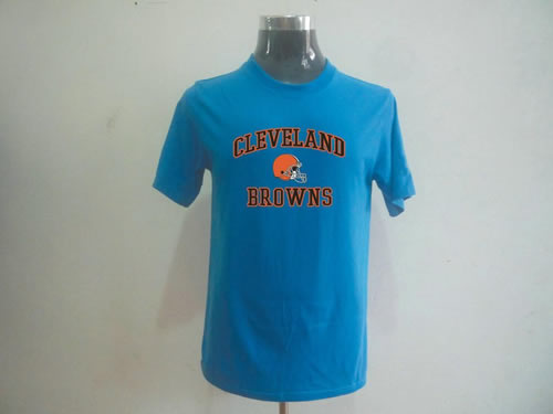 nfl cleveland browns big & tall heart & soul t-shirt bl.blue