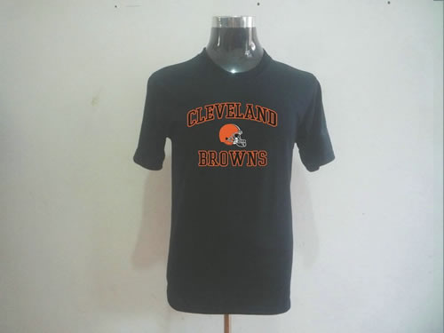 nfl cleveland browns big & tall heart & soul t-shirt black