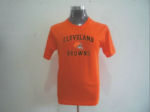 nfl cleveland browns big & tall heart & soul t-shirt orange