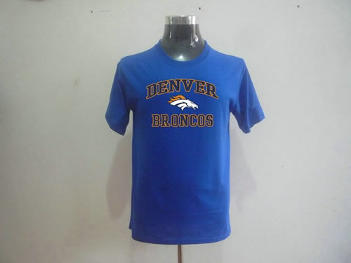 nfl denver broncos big & tall heart & soul t-shirt blue