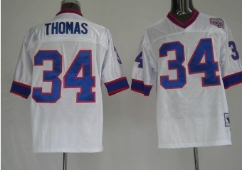 nfl jerseys buffalo bills 34 thomas throwback white