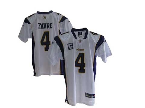 nfl jerseys minnesota vikings &4 brett favre team color white c patch nfl jerseys minnesota vikings &4 brett favre team color white c patch