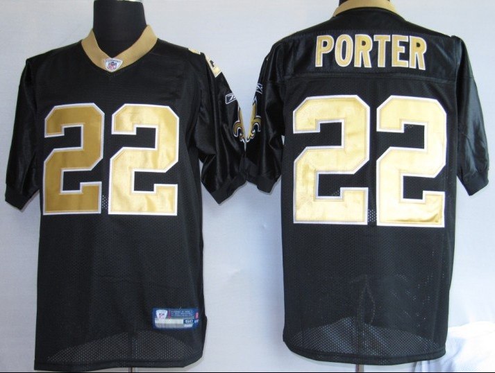 nfl jerseys new orleans saints 22# porter black jersey