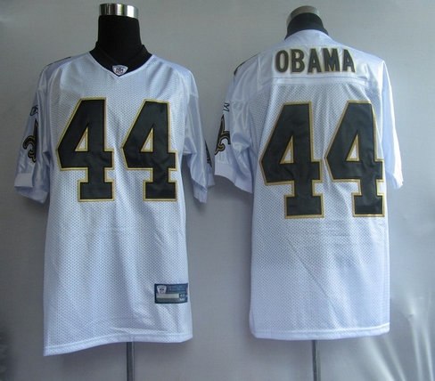 nfl jerseys new orleans saints 44# obama white