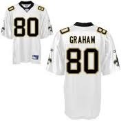 nfl jerseys new orleans saints 80 graham white