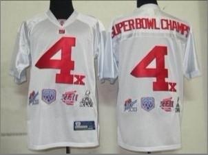 nfl jerseys new york giants #4 superbowl champs white nfl jerseys new york giants #4 superbowl champs white