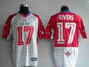 nfl jerseys san diego chrger 17 philip rivers white [2010 pro bowl