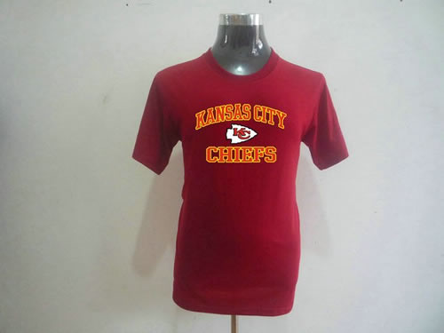 nfl kansas city chiefs big & tall heart & soul t-shirt red