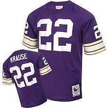 nfl minnesota vikings 22# paul krause purple jerseys m&n